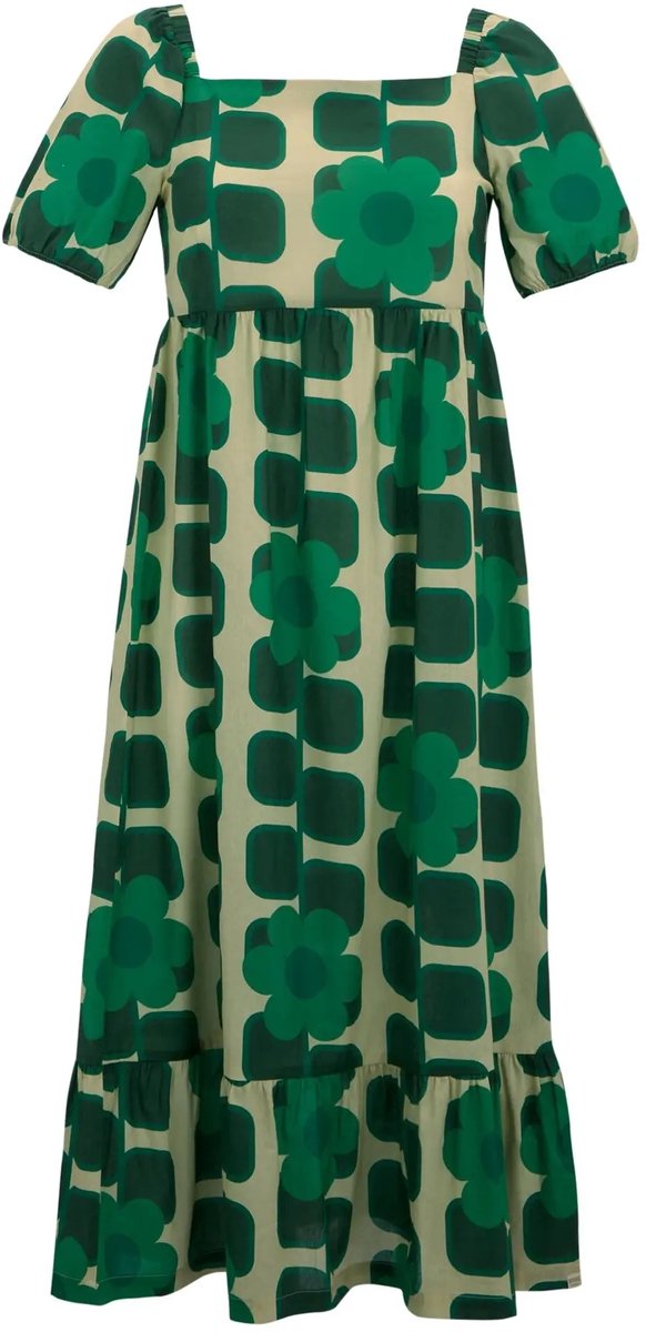 Regatta Damesjurk Regatta Orla Kiely Midi Summer giant square flower green