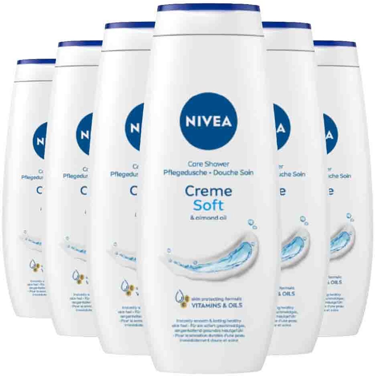 NIVEA Douchegel Creme Soft - 6 x 500 ml - Voordeelverpakking