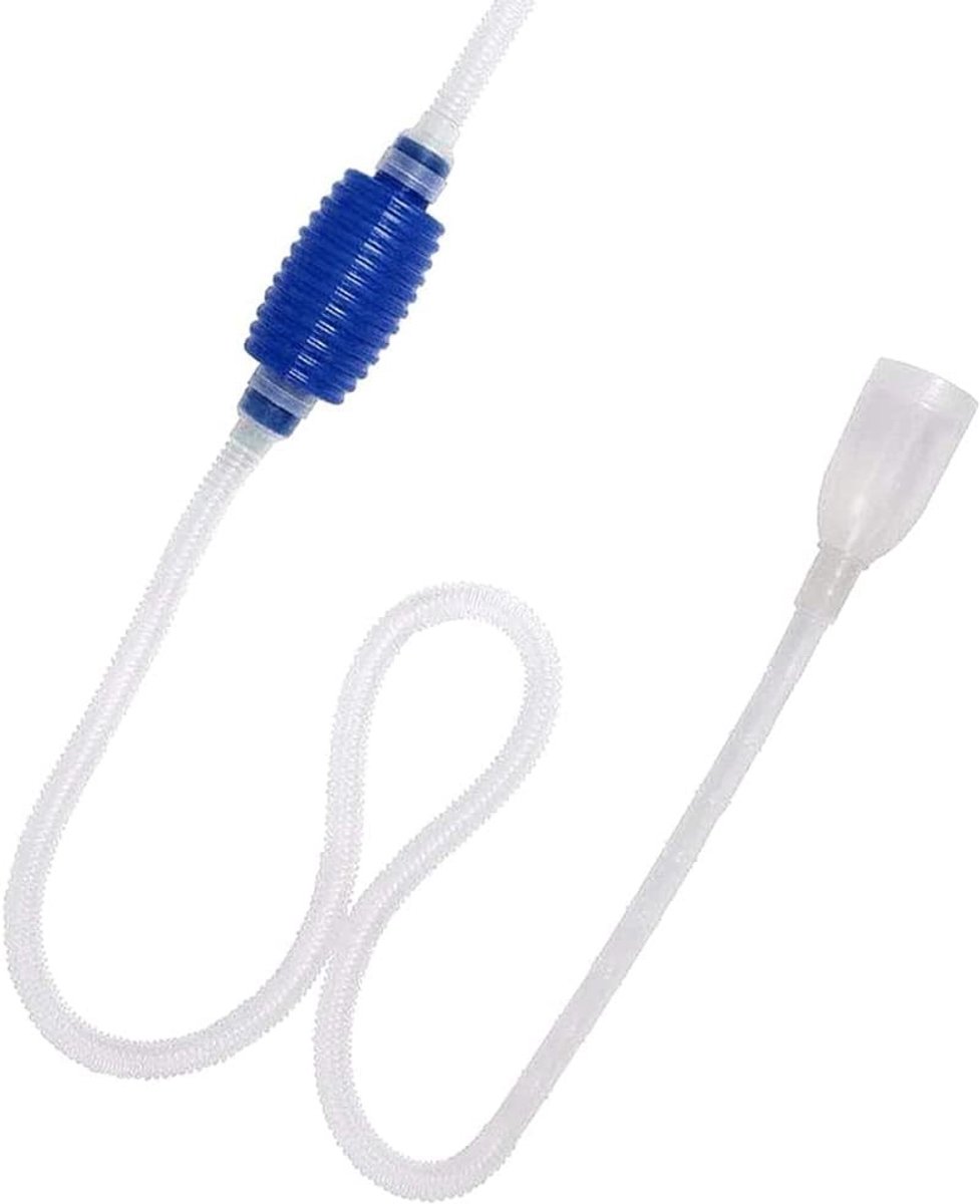 SnelShoppen - Aquarium Siphon 140 cm - Handpomp voor Aquariums en Vistanks - Efficiënte Waterverversing - Hoge Zuigkracht - Duurzaam PVC - 30 Liter in