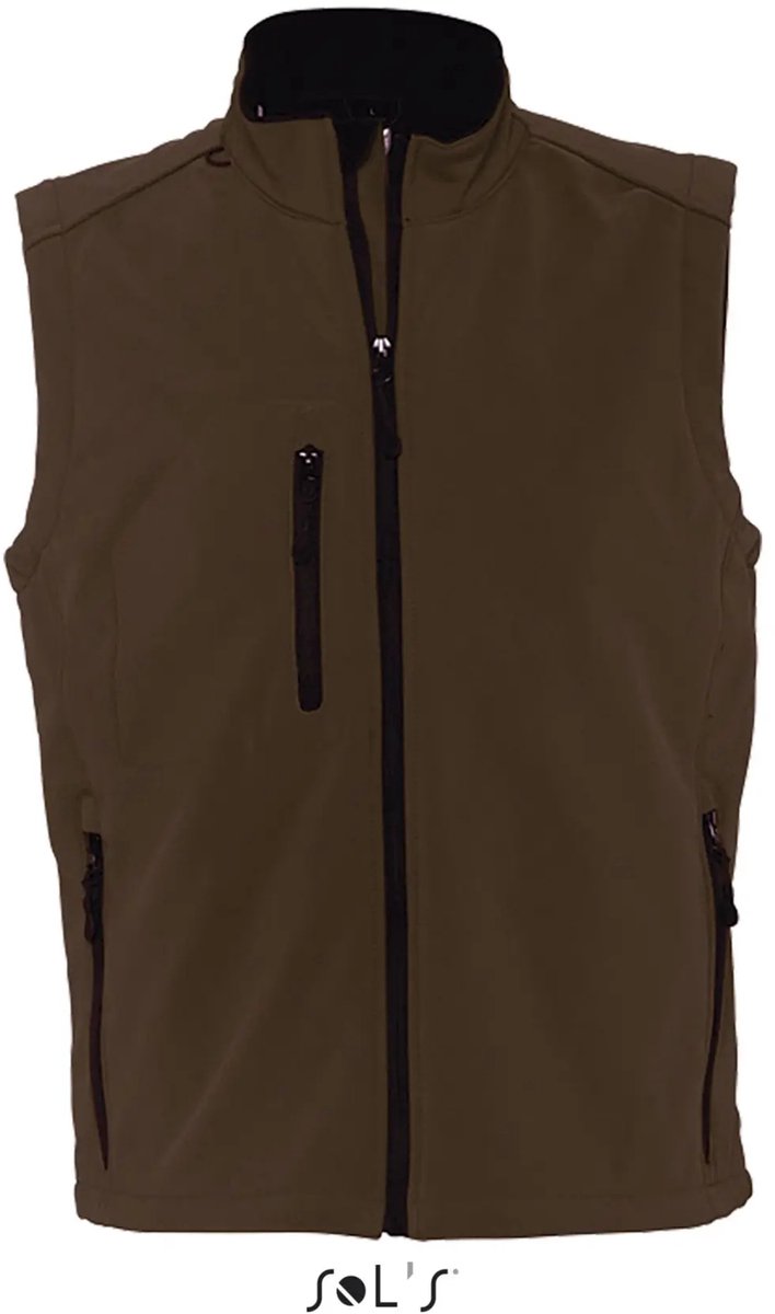 SOL'S Men´s Sleeveless Softshell Rallye L846 - Dark Chocolate - L