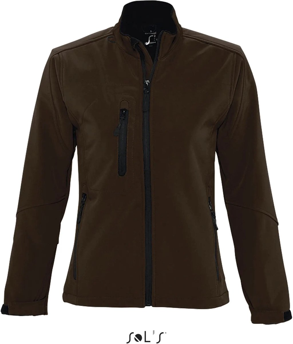 SOL'S Women´s Softshell Jacket Roxy L863 - Dark Chocolate - M