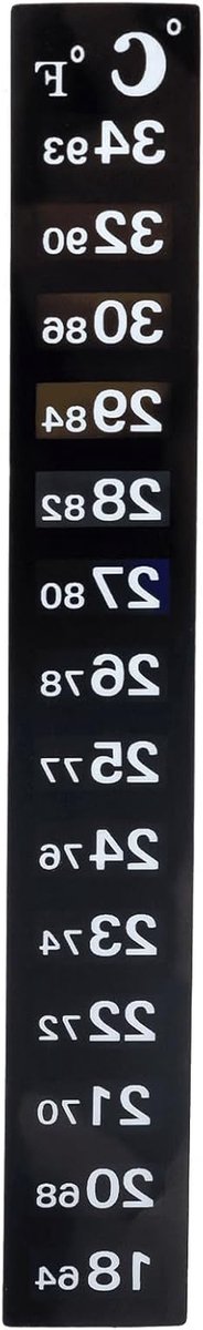 Lijm thermometer - Aquarium thermometer - Aquarium temperatuur meten - Waterdicht ontwerp - N.v.t. - Transparant