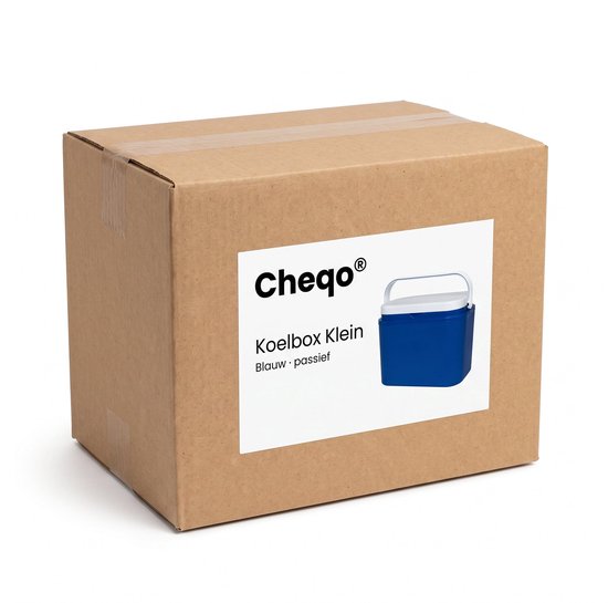 Cheqo® Koelbox - Kleine Koelbox - Koelbox Klein - Draagbare Koelbox - Passieve Koelbox zonder Stroom - Koelbox voor Camping en Auto - Koelbox voor Strand - Picknick Koelbox - Lunch Koelbox - Mini Koelbox met Handvat - Frigobox - Blauw van Cheqo — afbeelding 4