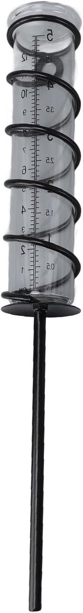 Spiraal Regenmeter - Watermeter Tuin - Regen Meten - Heldere Cijferschaal - 25 cm Hoog - Transparant