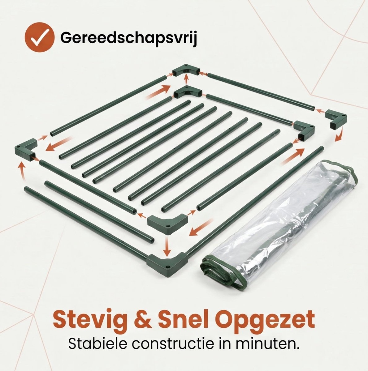 Cheqo® Kweekkas - Broeikas - Tuinkas - Plantenkas - Mini Kas - Mini Serre - Foliekas - Opzetkas met 3 Verdiepingen en Roldeur - voor Balkon en Tuin - Tomatenkas - Plantenhuisje - Kasje voor Buiten - Stekken en Kweken – foto 8