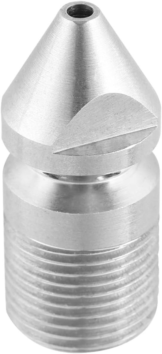 RVS Hogedruk Nozzle voor Afvoerreiniging met 3/8 BSP Draad - Ideaal voor Riool, Afvoer en Industrieel Pijpen reinigen