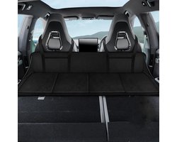 Auto Achterbank Bed - Slaapmat Auto - Comfortabel Reizen - Verlengde Lighoogte - 128 cm - Zwart