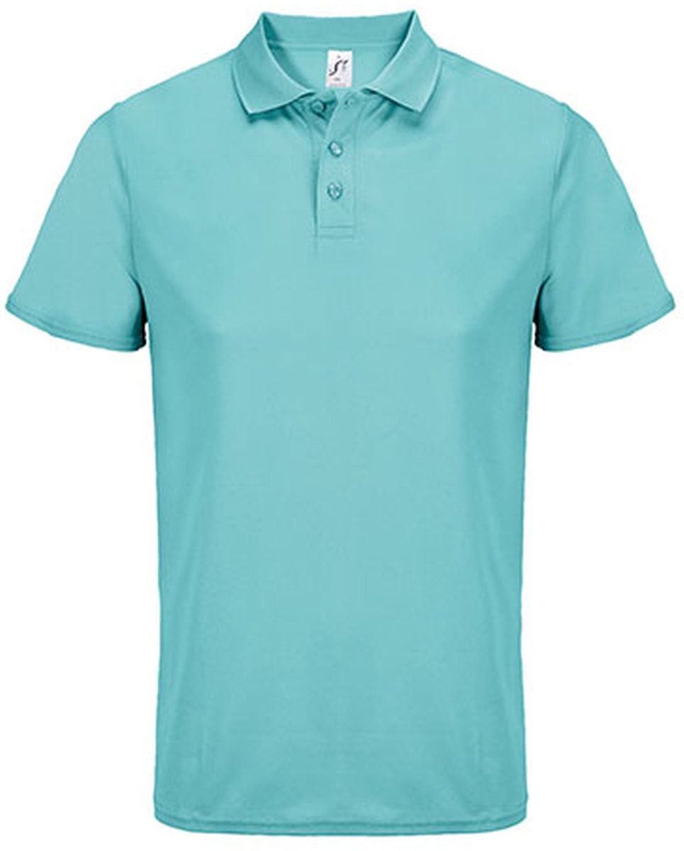 SOL'S Unisex Pitcher Sports Polo Shirt L04442 - Pool Blue - XS