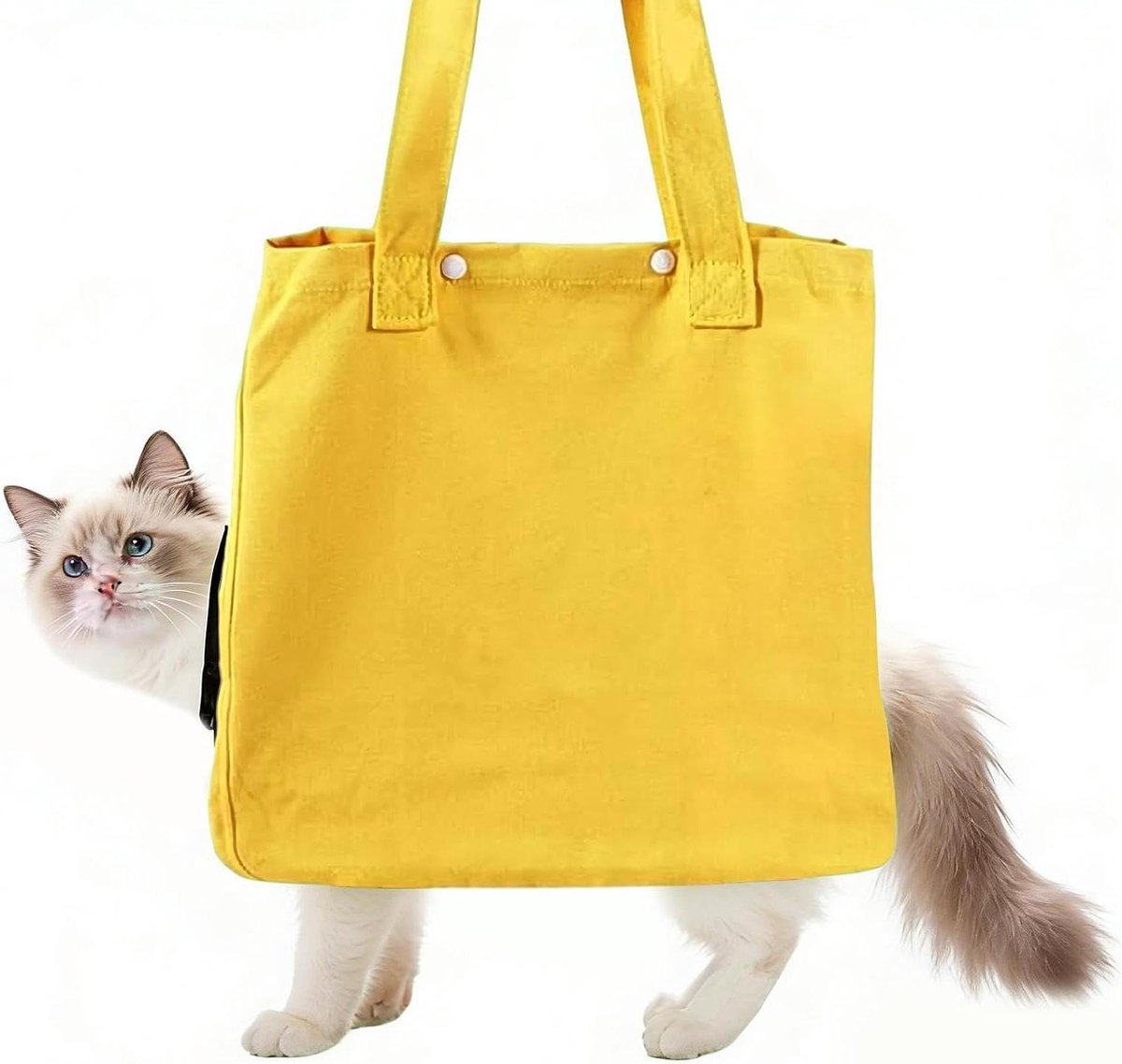 Kattenrugzak - Reistas Kat - Buitenavonturen - Met Ventilatiegaten - 30 x 25 x 3 cm - Geel