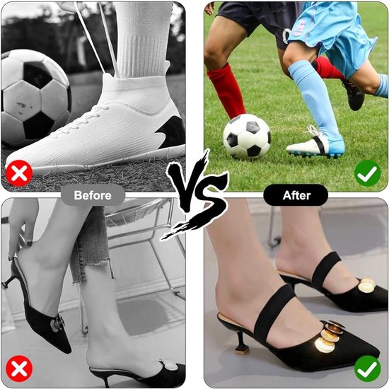 8 Stuks Elastische Fixatiebanden voor Schoenen, Ideaal voor Voetbalschoenen, Sportschoenen en Hakken, Antislip en Duurzaam — afbeelding 3