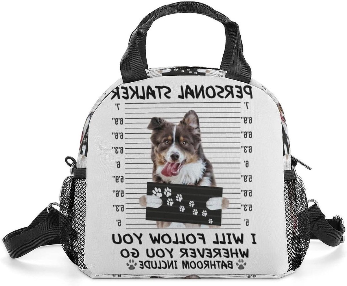 Lunchtas Bordercollie - Leuke Lunchzakjes - Kinderen Meenemen - Lichtgewicht Ontwerp - Klein - Niet gespecificeerd