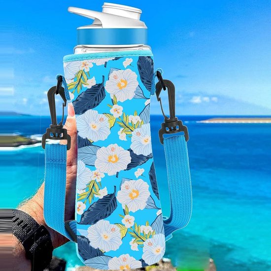 Flessenhouder Tas - Fles Koeler - Dranken Koel Houden - Vochtabsorberend Neopreen - Universele Pasvorm - Zwart — afbeelding 5