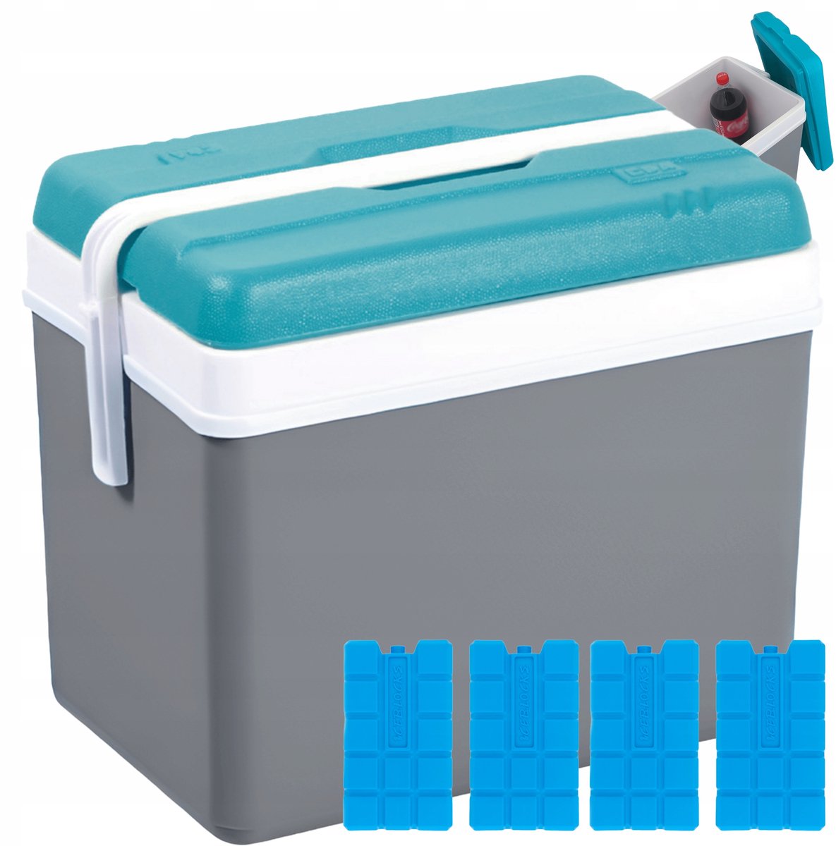 Draagbare Koelbox 35L met 4 Koelelementen voor Auto & Reizen