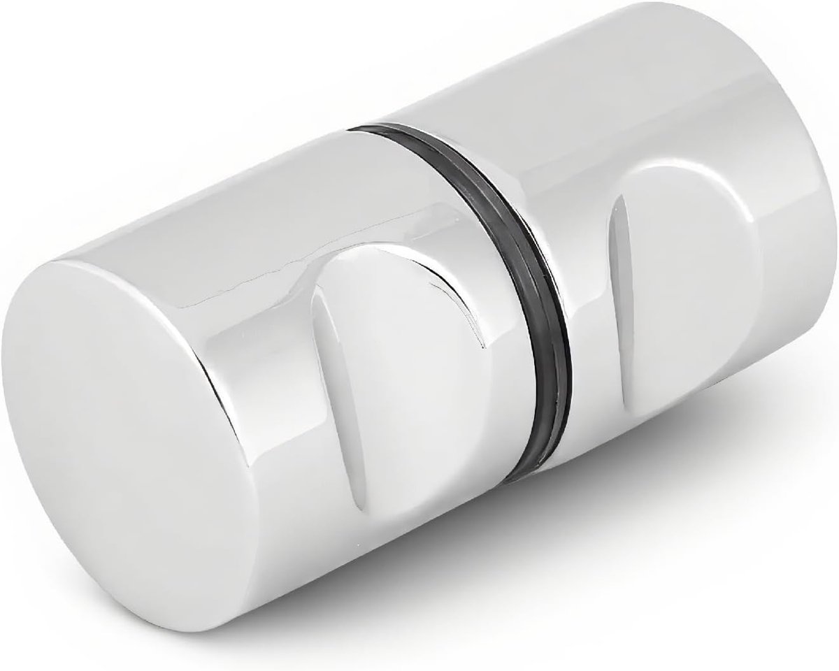 Deurgrepen voor Douche shower door handle Aluminiumlegering Verchroomde Handgreepknop, Soepele en Duurzame Handgreepknop Roestvrijstalen Deurklink Pull Türknöpfe