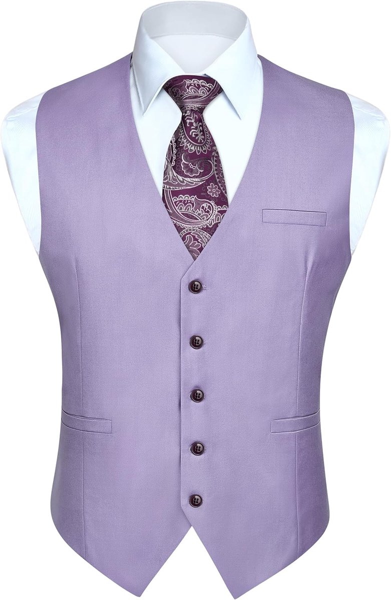 Gilets voor bruiloften, voor smoking, zakelijk pak, vest met zakken, effen kleur, maat XS-4XL