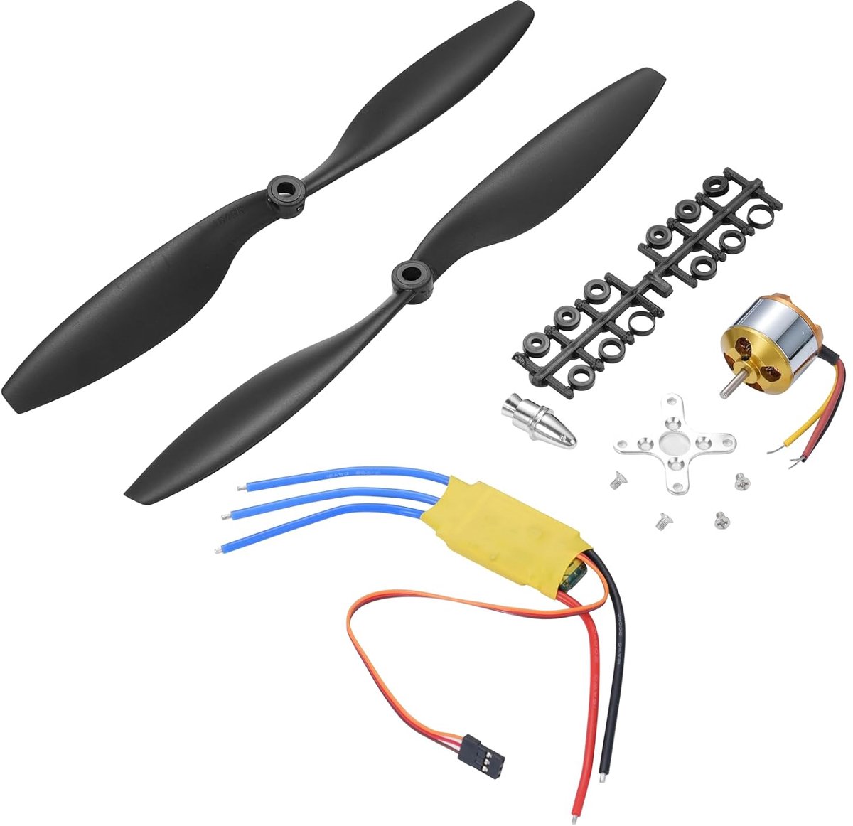 Motorkit inclusief 1000 kV kleine motor + 30 A elektronische toerentalregelaar + 1045 propellers voor RC vliegtuig/doe-het-zelfprojecten
