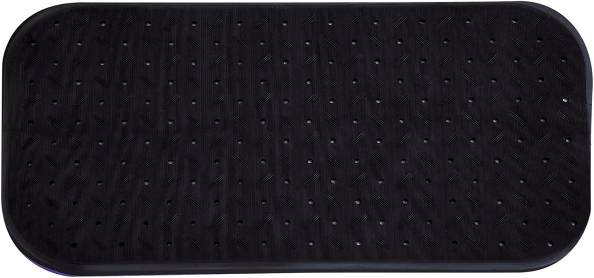 Premium Douchemat, Badmat, Antibacterieel, Antislip, Met Zuignappen, Zwart-Geparfumeerd Naar Rozen, Ca. 36 x 97 cm, Wasbaar op 60 Graden