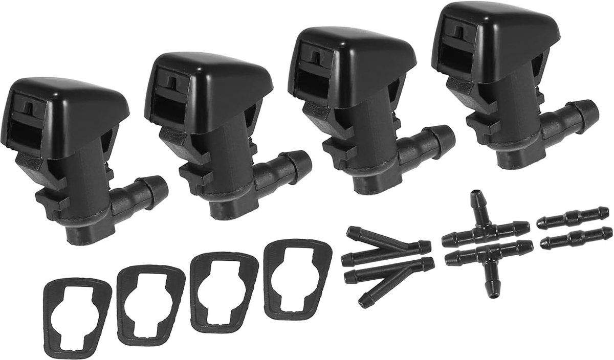 4 stuks auto voorruit lava sproeiers met 6 aansluiting 55157319AA reserveonderdeel artikel