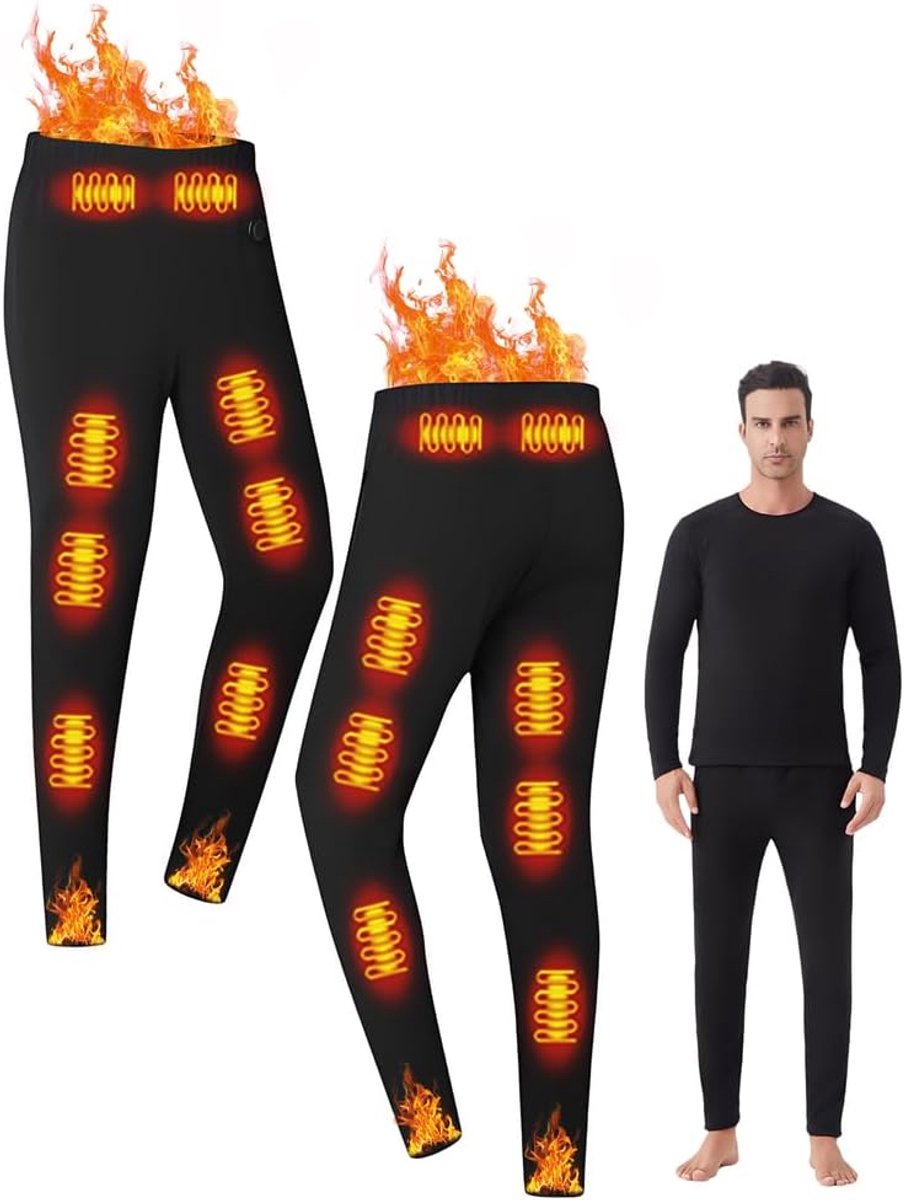 Thermisch ondergoed voor heren/ultrazachte thermische leggings,basislaag wintersportleggings,lange hygroscopische thermische herenkleding voor hardlopen en skiën