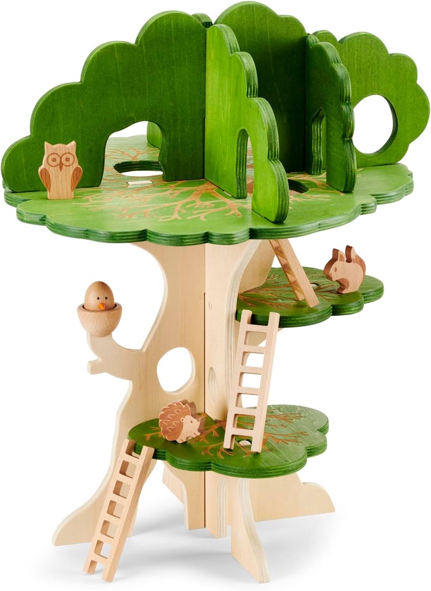 Tickit 74059 Woodland Trail Tree House - Houten Boom - Playhouse - Small World Play