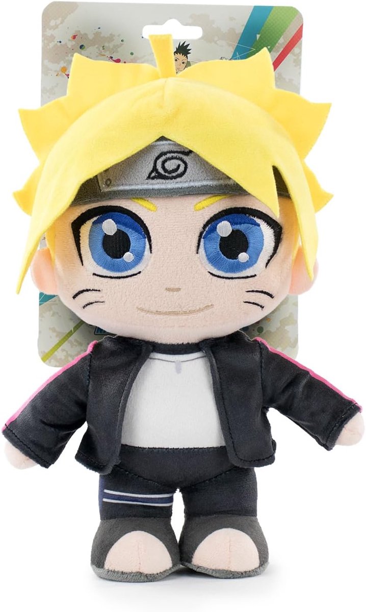 Pluche figuur Boruto - 27 cm - Boruto Uzamaki, Sarada Uchiha, Mitsuki - superzachte kwaliteit (Boruto Uzamaki met blisterverpakking)