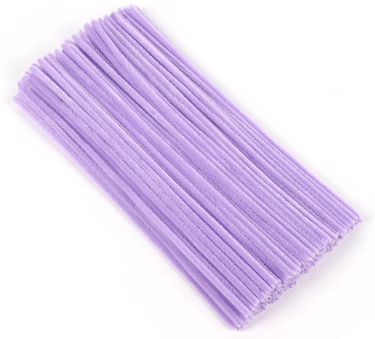 100 stuks paarse pijpenragers, 30 cm x 6 mm lang, ambachtelijke pijpenreiniger, pijpenragers, chenilledraad, buigende pluche, reinigingsstrips voor doe-het-zelf, kunst, knutselproject, decoratie