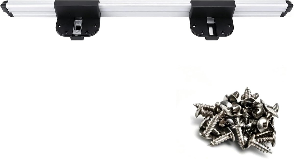 Glijrail voor campertafel, afneembare tafelpoot en glijrail van aluminiumlegering, 20 inch, tafelvoet voor camper, jacht, caravan, boot