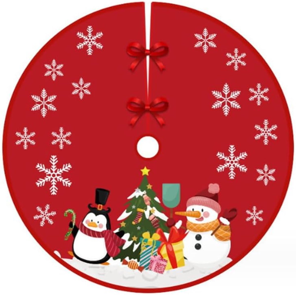 Kerstboomdeken, kerstboomdecoratie, kerstboomstandaard, tapijt voor Kerstmis, wooncultuur