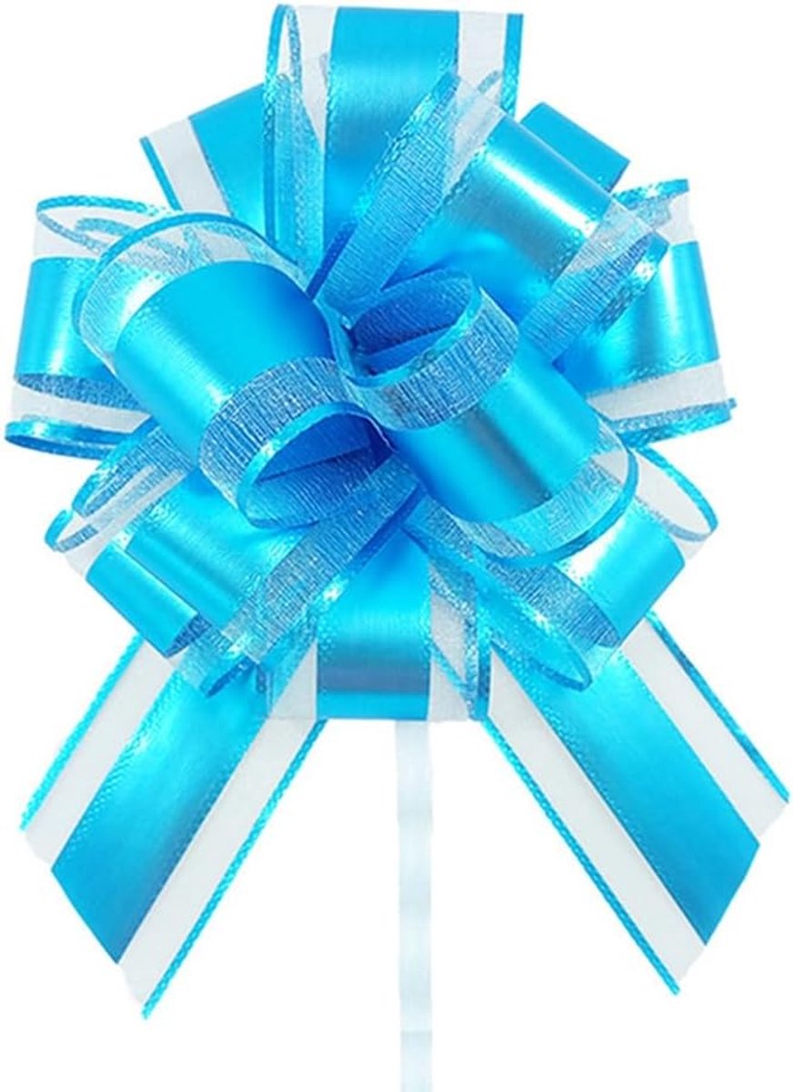 Stropdas Cadeau stropdas 15x20cm Cadeau trekstropdas Cadeau stropdas met cadeaulinten Decoratieve strikken Auto stropdas Decoratie voor cadeaus, bruiloft, feest, verjaardag Lichtblauw 20