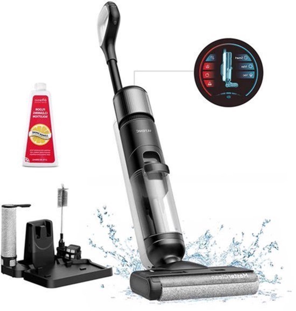 Draadloze Nat En Droog Stofzuiger – Stofzuiger Met Mop – 3-In-1 Schoonmaakapparaat – Lichtgewicht – Slimme Sensor – 50 Minuten Gebruik