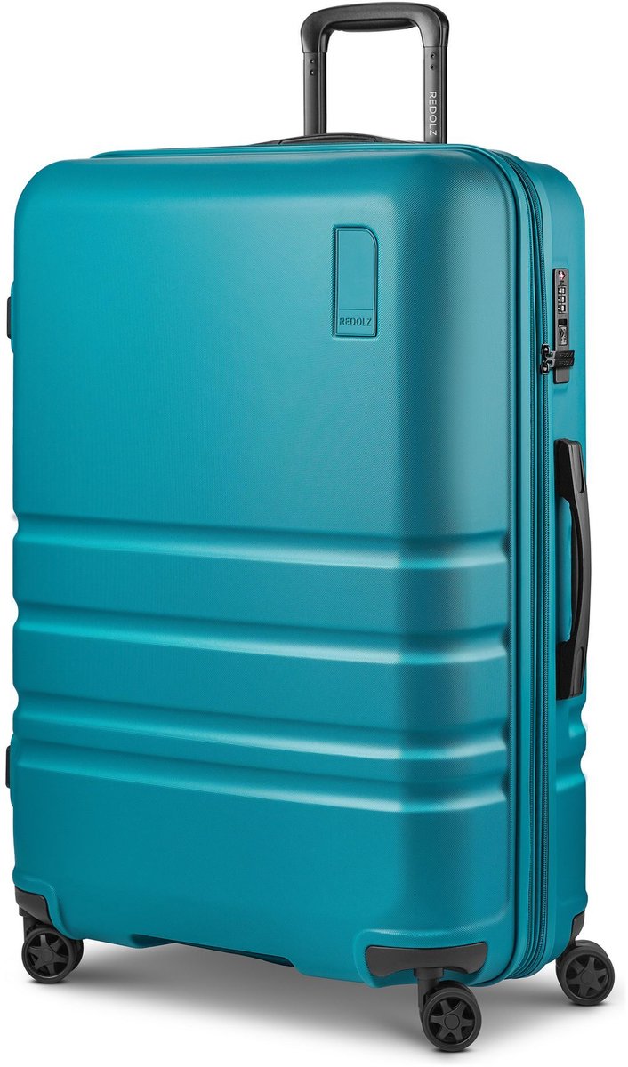 Redolz Pro ABS 4 wielen Trolley 74 cm met uitbreidingsplooi - Harde bagage - TSA slot - petrol