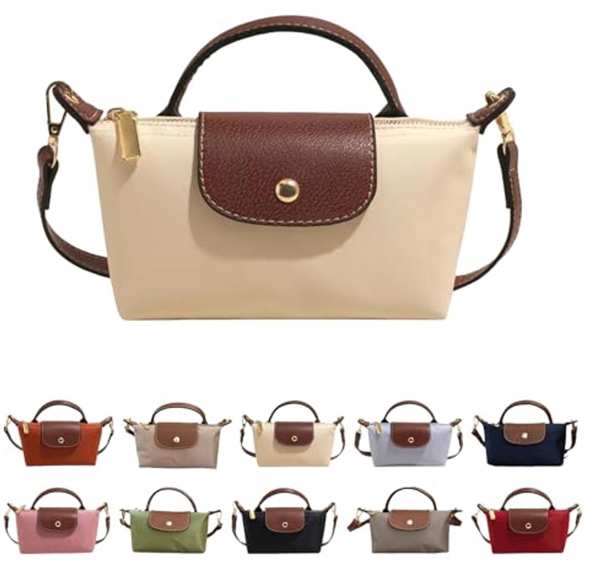 Casalora Mini Crossbody Tas voor Vrouwen - Kleine Schoudertas met Verstelbare Band - Ruim Design met Ritszakken voor Telefoon en Sleutels - Lichtgewicht en Duurzaam PU Leer - Modieuze Kleuren voor Dagelijks Gebruik en Reizen