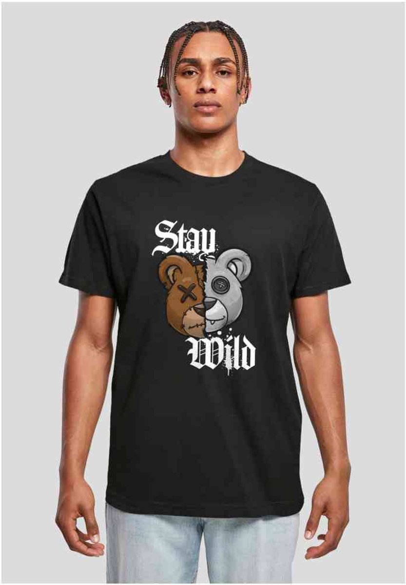 Mister Tee Stay Wild Heren Tshirt L Zwart