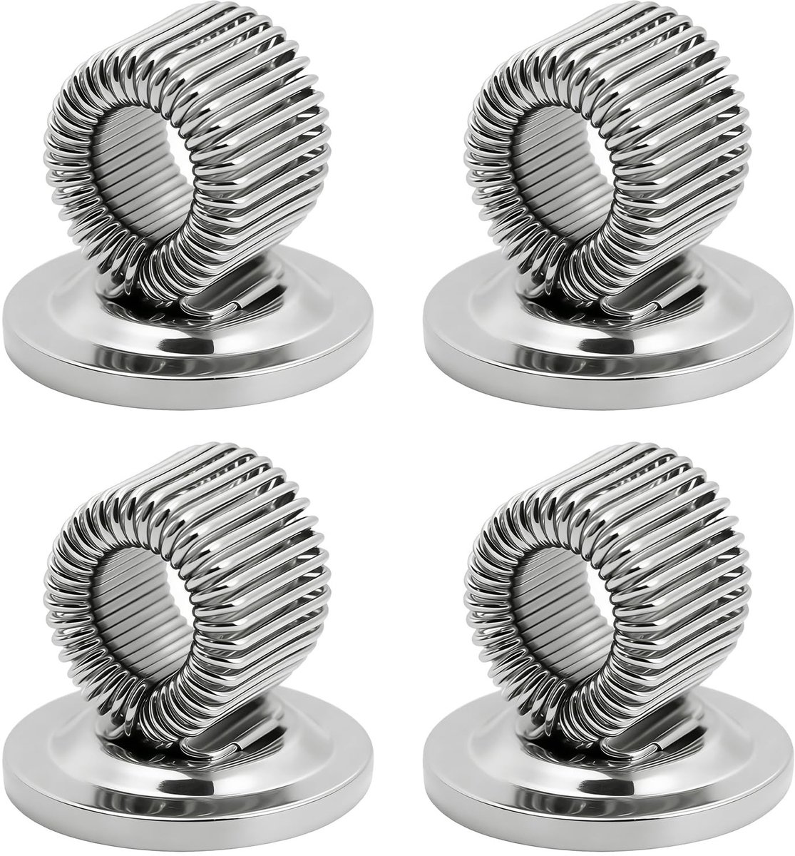 SolidKeus - Set van 4 Zelfklevende Pennenhouders met Veergesp