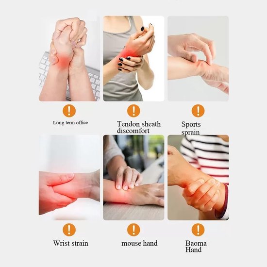 2 verstelbare polsbandages voor carpaal tunnel, pijnverlichting, sport, fitness — afbeelding 5