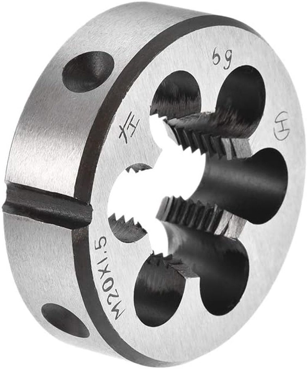 Metrische ronde snijijzermachines linkse schroefdraad gelegeerd gereedschapsstaal M20 X 1,5