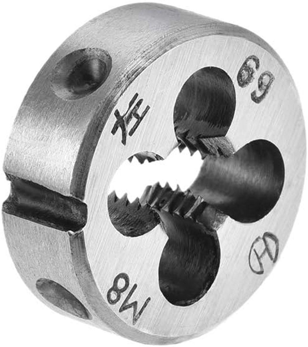 Ronde snijijzermachines linkse schroefdraad gelegeerd gereedschapsstaal M8