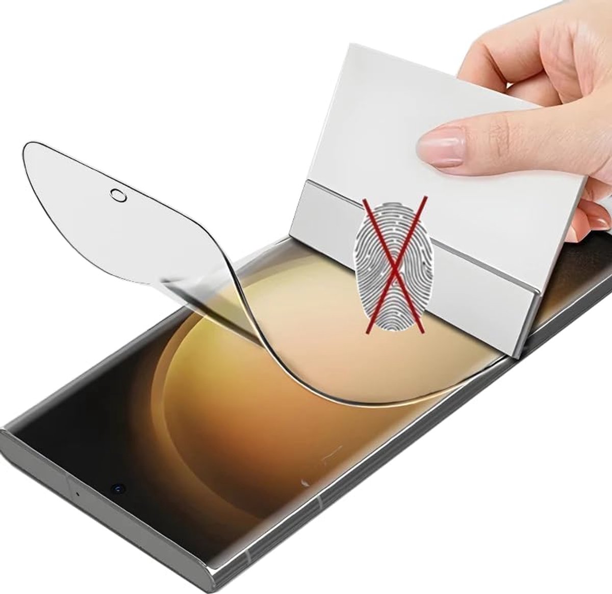 2pcs Matte Hydrogel Film voor Samsung Galaxy S23 Ultra 6.8" | Anti-Glare Gel Film TPU Screen Protector Flexibel HD Helder Anti-vingerafdruk Ultra Dun Anti-Reflectie Niet gehard glas