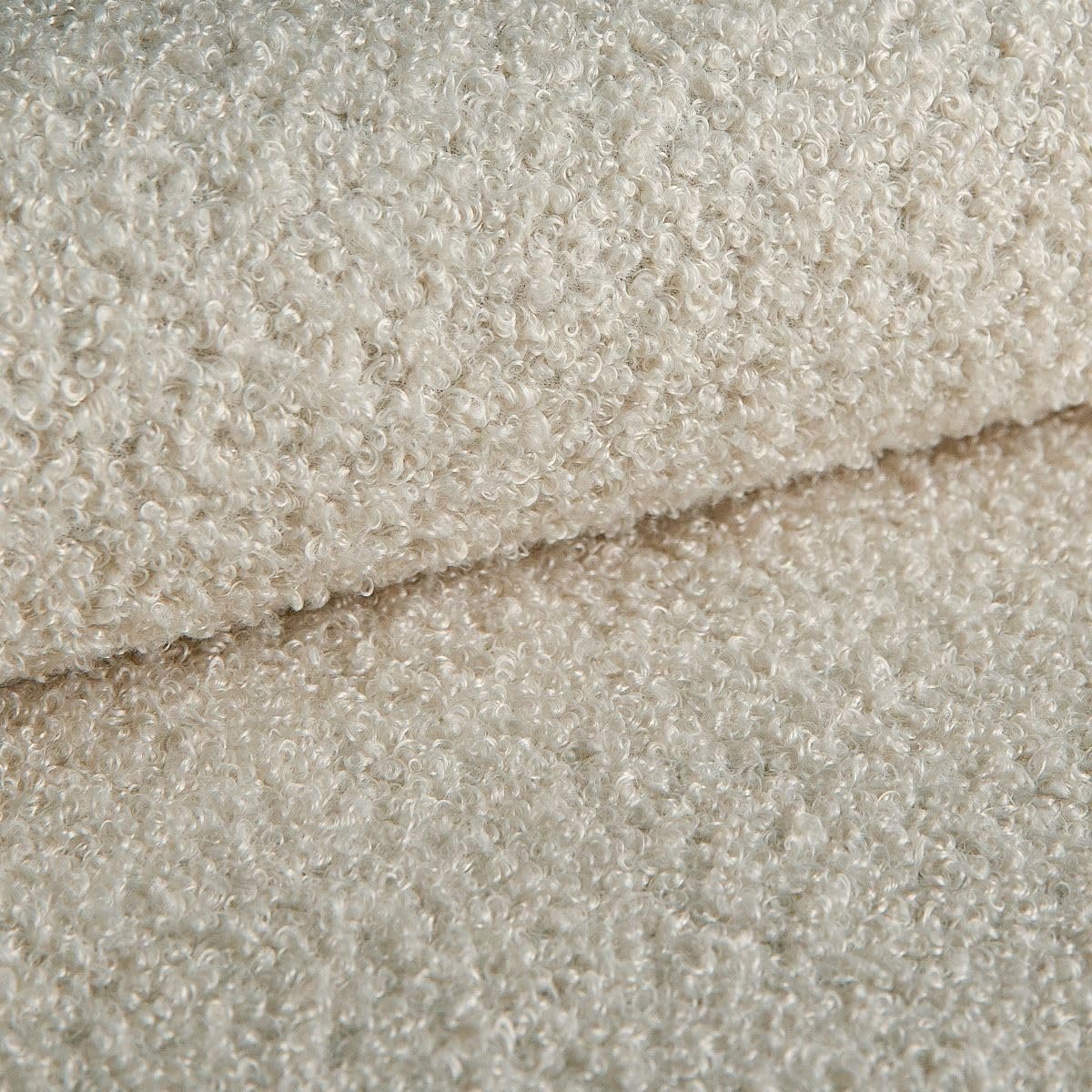 Stoffen meubelstof, badstof-velours, moeilijk ontvlambaar, per meter, stof voor het naaien van decoratieve, 200 x 142 cm, parelkleur Tena per Meter verkocht – 1 Stuk = 1 m x 1,42 m