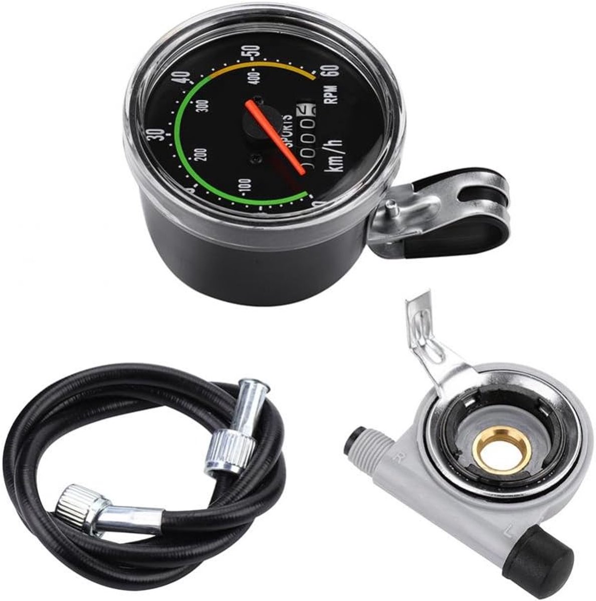 Cycle Computer Snelheidsmeter, Fiets Computer Waterdichte Fiets Snelheidsmeter Kilometerteller Mechanische Fietsen Stopwatch Cyclocomputer voor Mountain Road Rijden Fiets