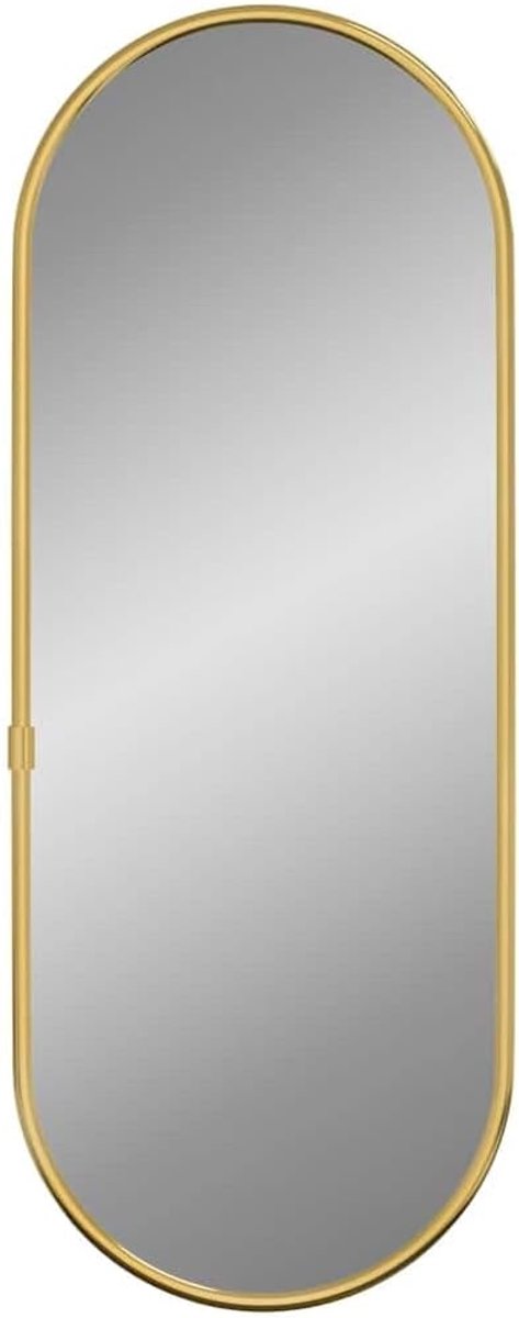Wandspiegel Golden 40x15 cm glas PVC | Helder spiegelbeeld, wandmontage, voor hal, woonkamer, slaapkamer, decoratief
