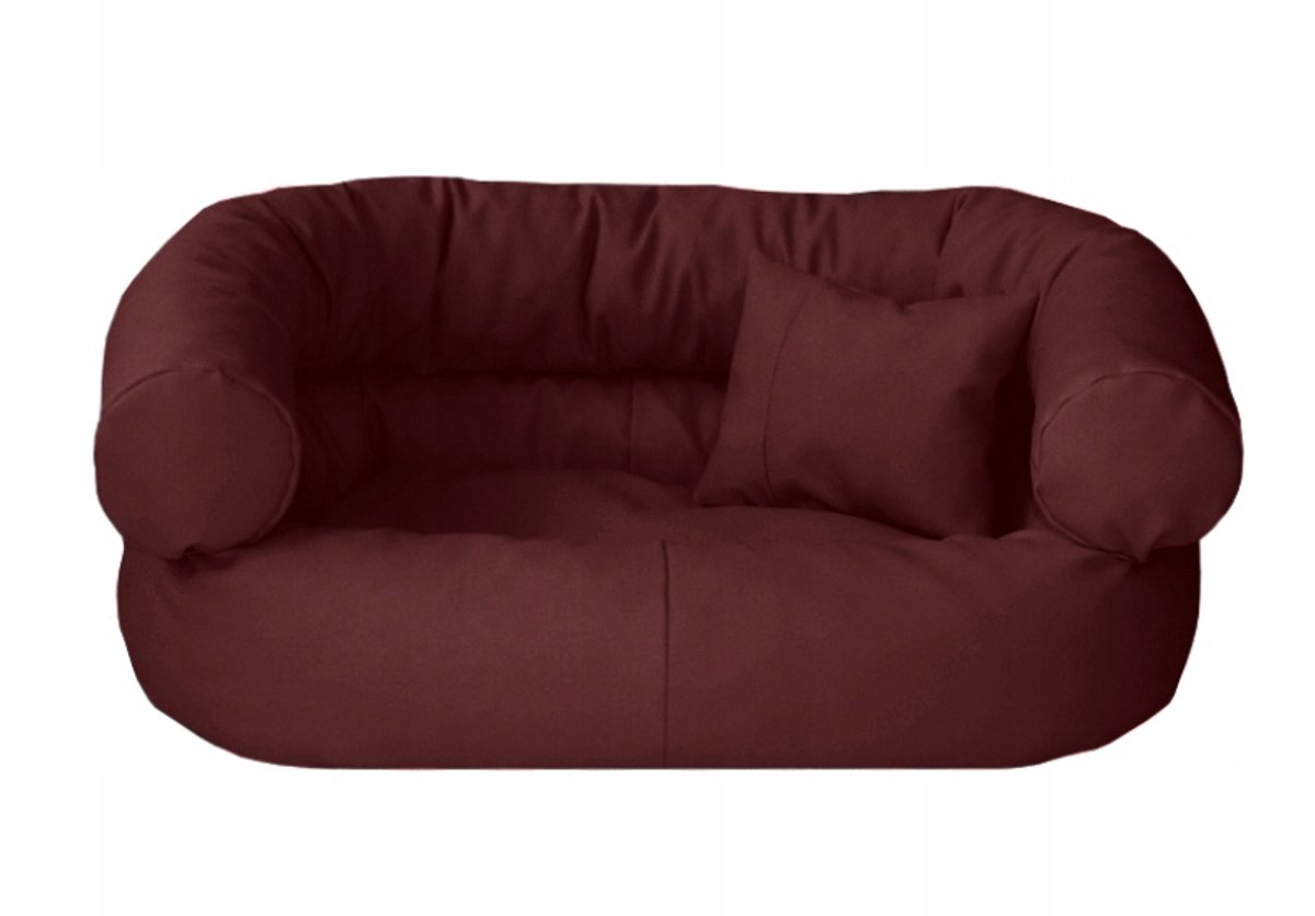 XXL Hondenmand Fauteuil Kunstleer Bordo 140x100cm