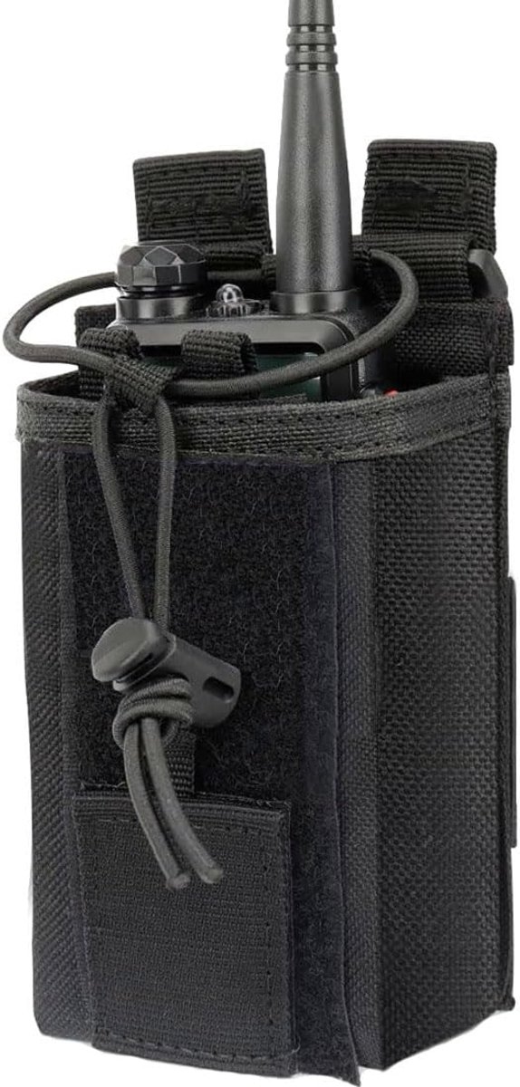 Radio Pouch Radio Holster Tactische Radio Houder Duty Riem Accessoires Militaire Heavy Duty Radio Tas voor Twee Manieren Walkie Talkies