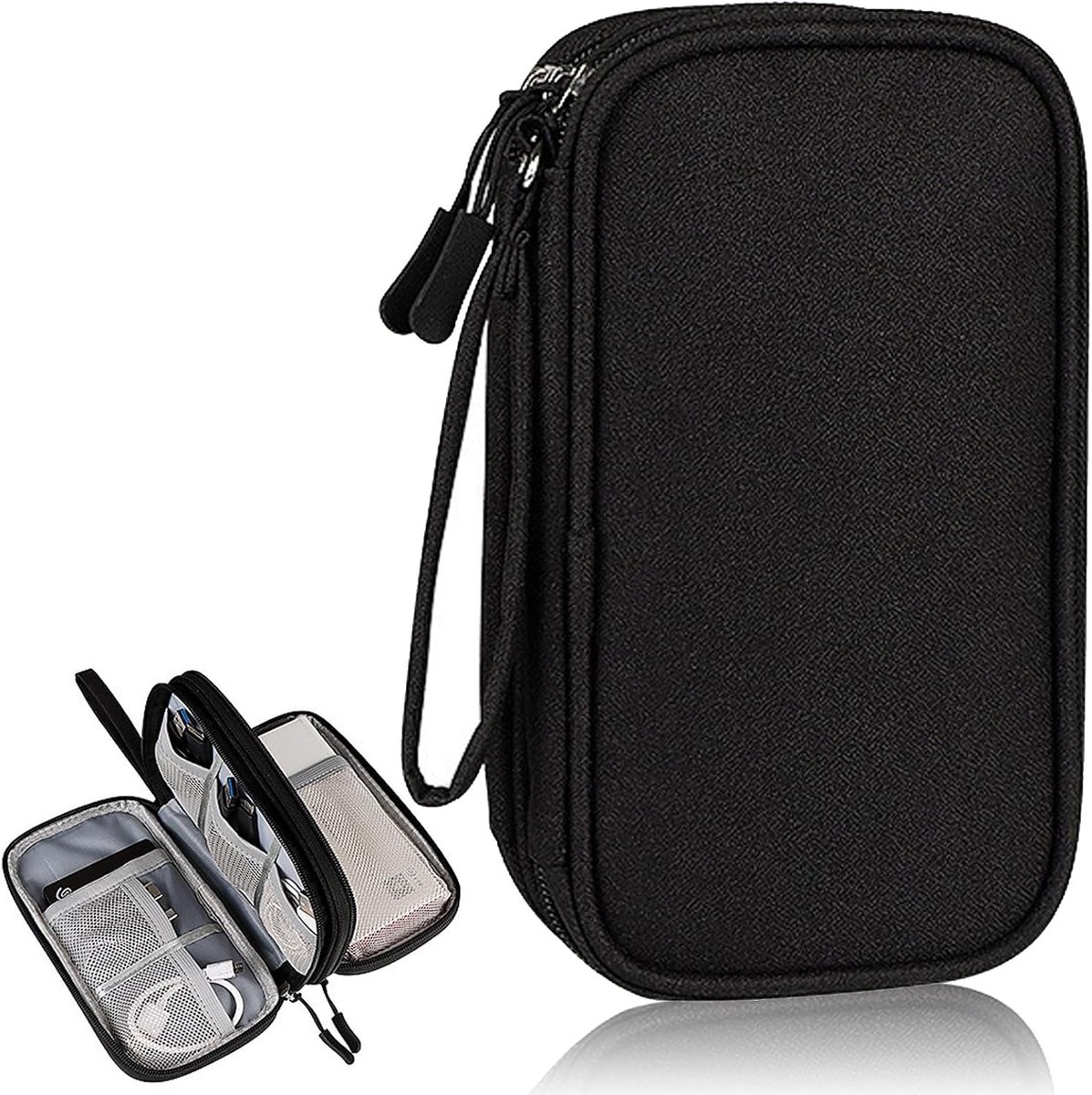 Draagbare Reis Organizer voor Kabels en Elektronische Accessoires - USB, SD Kaarten en Opladers Opslagoplossing