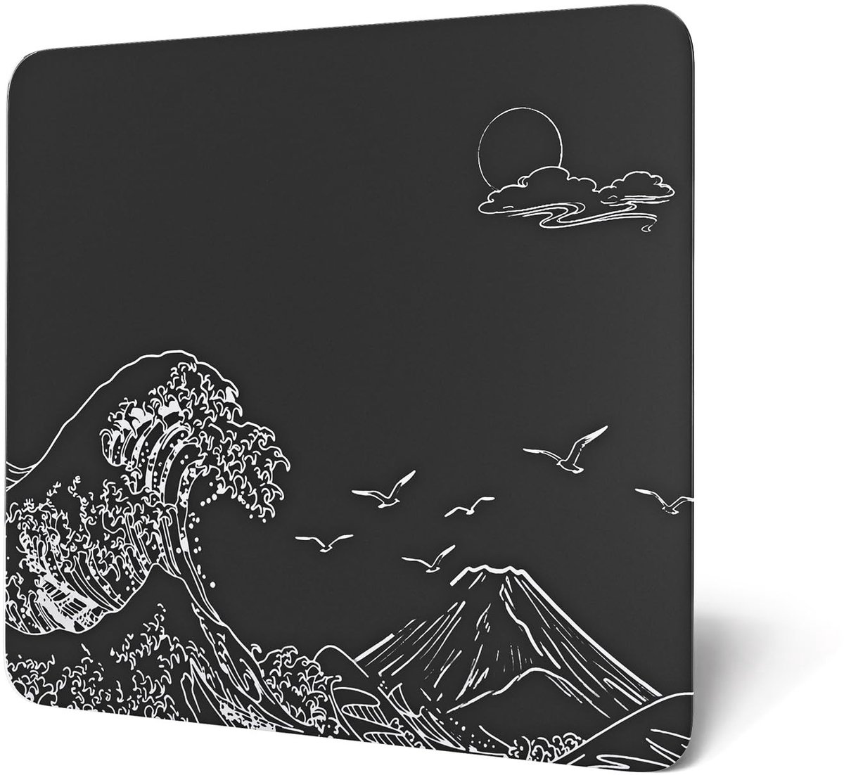 SolidKeus - Gaming Mousepad van Glas met Nano-Micro-Etched Textuur en Antislip Ondergrond