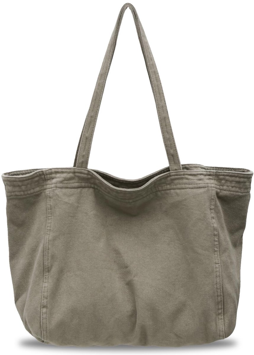 SolidKeus - Grote Denim Shopper met Rits voor Dagelijks Gebruik