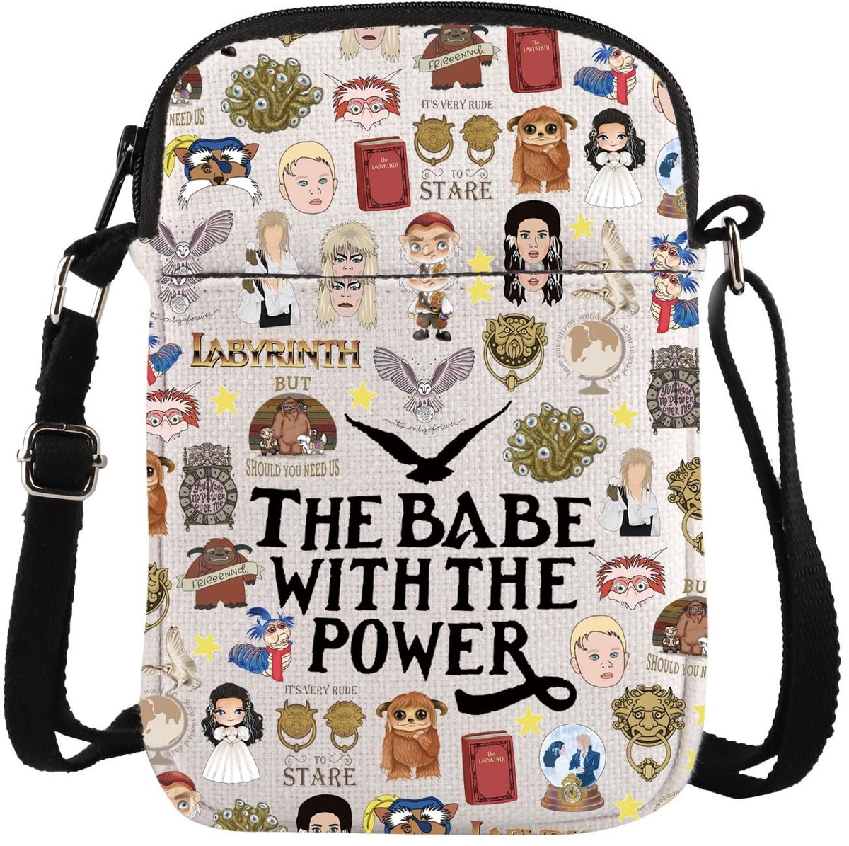 SolidKeus - Crossbody Bag voor Horror Film Fans met Stijlvolle Compartimenten