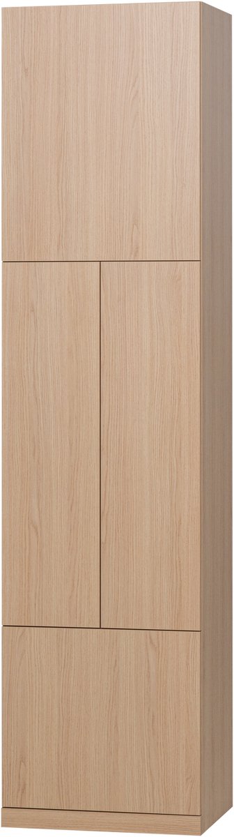 WOOOD Build Smalle Opbergkast - Eiken Fineer - Naturel - 215x54x41