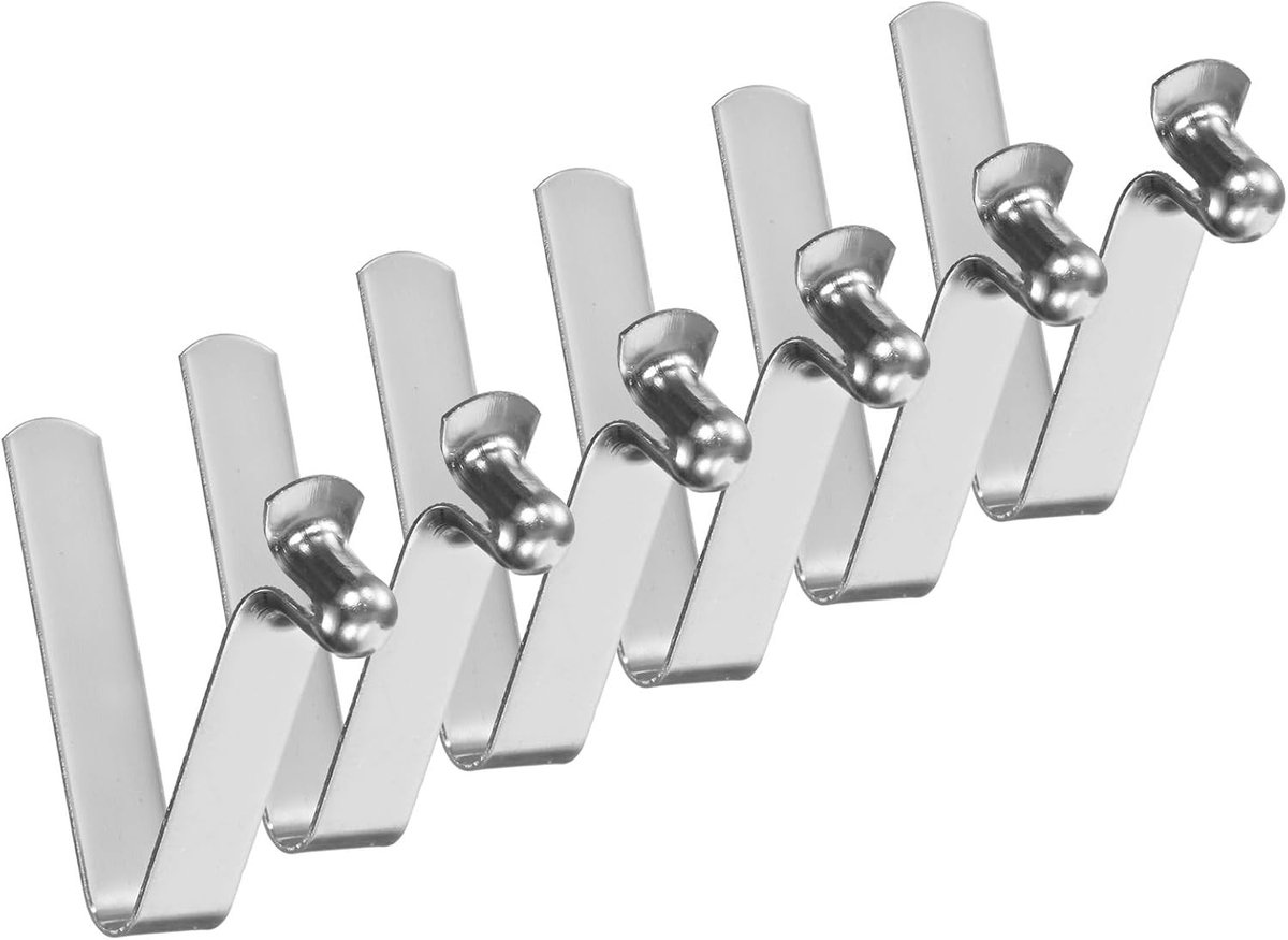 6-Pack V-vormige Veer Stalen Clips voor Kajak Peddels en Tentstokken - Vergrendelingsclips voor Camping en Outdoor Activiteiten