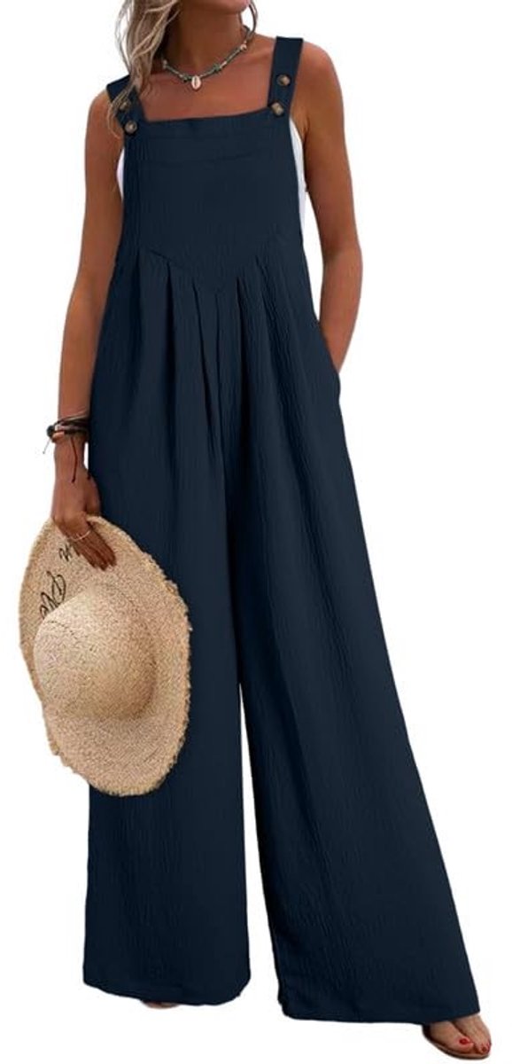 SolidKeus - Dames Zomerse Jumpsuit zonder Mouwen
